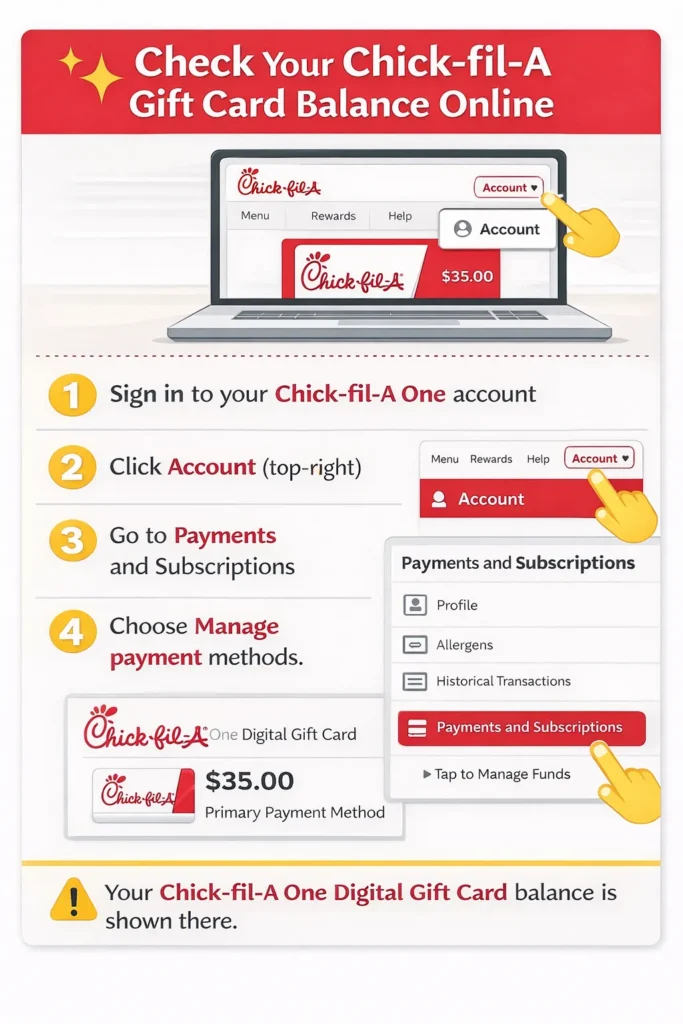 Check your Chick-fil-A balance easily